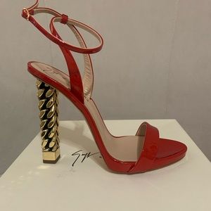 Giuseppe x Rita Ora Red Heels, Size 9